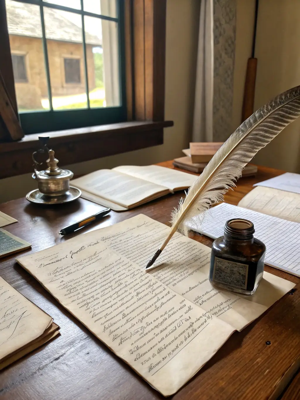 An image of a researcher examining ancient musical manuscripts in a historic library setting, symbolizing the depth and importance of musicology research projects.
